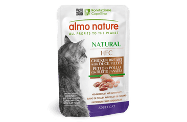 ALMO NATURE HFC NATURAL - KURACIE PRSIA A KAČACÍ FILET 55G VÝHODNÉ BALENIE 24KS