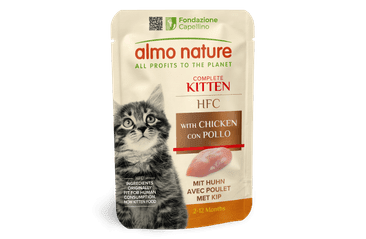 ALMO NATURE HFC KITTEN - S KURACÍM 55G VÝHODNÉ BALENIE 24 KS