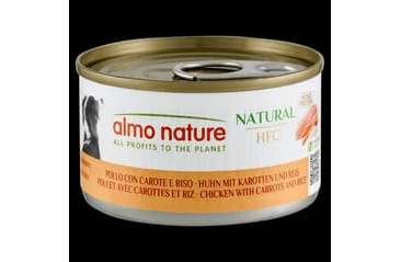 ALMO NATURE HFC NATURAL - KURACIE S MRKVOU A RYŽOU 95G VÝHODNÉ BALENIE 24KS