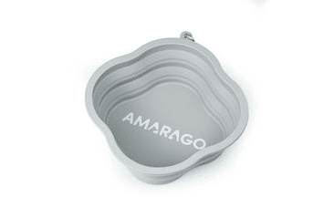 AMARAGO SILIKÓNOVÁ SKLADACIA MISKA 1000ML - ŠEDÁ