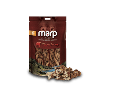 MARP TREATS BUFFALO BRAIDED STICK - SUŠENÝ ZAPLETENÝ PENIS 150G EXP 05/2024 ZĽAVA 30%