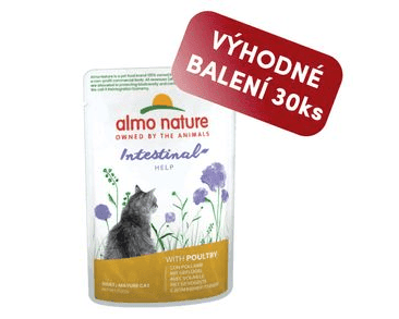 ALMO NATURE HOLISTIC INTESTINAL HELP S KURAŤOM 70G VÝHODNÉ BALENIE 30KS