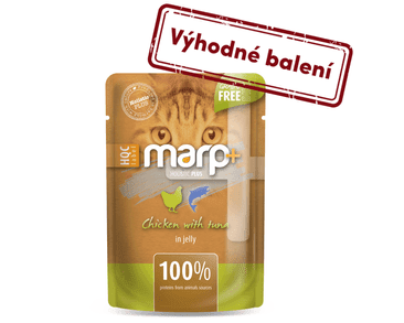 MARP HOLISTIC PLUS KAPSIČKA PRE MAČKY - KURA S TUNIAKOM V ŽELÉ 24X55G