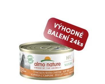ALMO NATURE HFC NATURAL - KURACIE SO SYROM 70G VÝHODNÉ BALENIE 24KS