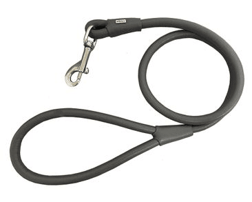 OKRÚHLE KOŽENÉ VODÍTKO EXCLUSIVE - SIVÁ