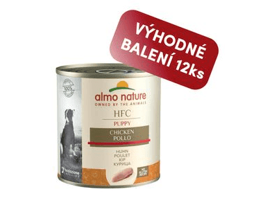 ALMO NATURE HFC - KURACIE PRE ŠTEŇATÁ 280G VÝHODNÉ BALENIE 12KS