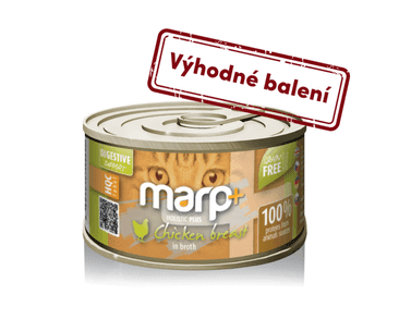 MARP HOLISTIC PLUS KONZERVA PRE MAČKY – KURACIE PRSIA VO VÝVARE 24X70G