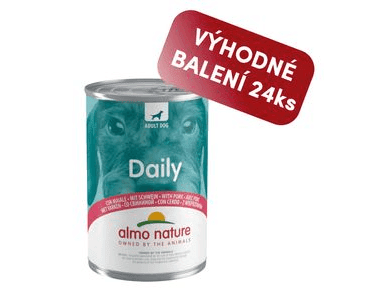 ALMO NATURE DAILY MENU - S BRAVČOVÝM 400G VÝHODNÉ BALENIE 24KS