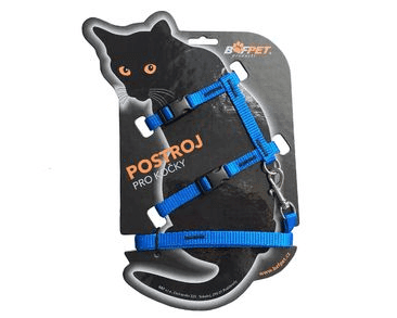 BAFPET SET POSTROJ + VODÍTKO PRO KOČKY - MODRÁ