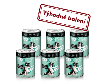 DOXNEO TURKEY KONZERVA PRE PSOV S MORKOU 6X400G