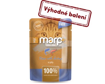 MARP HOLISTIC PLUS KAPSIČKA PRE MAČKY - TUNIAK S KREVETAMI V ŽELÉ 24X55G