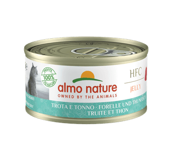 ALMO NATURE HFC JELLY - PSTRUH A TUNIAK 70G VÝHODNÉ BALENIE 24KS