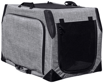 NOBBY MULTIFUNKČNÝ NYLONOVÝ BOX L KENNELKA EXTEND DO 20 KG SIVÁ