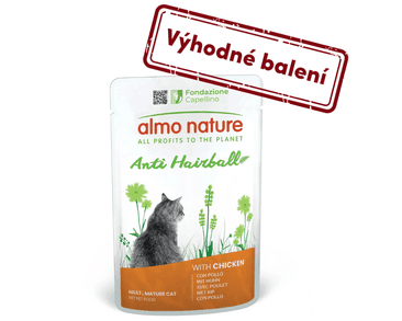 ALMO NATURE HOLISTIC ANTI HAIRBALL - S KURACÍM 70G VÝHODNÉ BALENIE 30KS