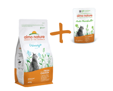 ALMO NATURE HOLISTIC URINARY HELP – PRE ZDRAVÉ MOČOVÉ CESTY, S ČERSTVÝM KURACÍM 400G + 1 KURACIA KAPSIČKA ZADARMO