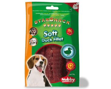 NOBBY STARSNACK SOFT DUCK FILLET MÄKKÉ KAČACIE FILETKY 70G