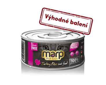 MARP TURKEY FILET KONZERVA PRE MAČKY S MORČACÍMI PRSIAMI 12X70G