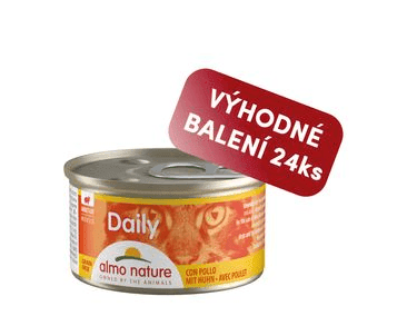 ALMO NATURE DAILY MENU WET CAT - PENA S KURAŤOM 85G VÝHODNÉ BALENIE 24KS