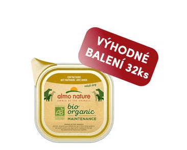 ALMO NATURE BIO ORGANIC - VANIČKA PRE PSOV S MORKOU 100G VÝHODNÉ BALENIE 32KS
