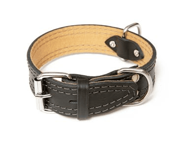 KOŽENÝ OBOJOK ZDOBENÝ ŠITÍM, HERRY - ČIERNA