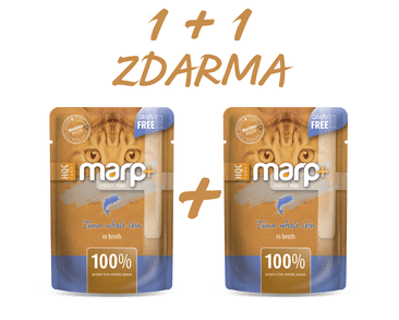 MARP HOLISTIC PLUS KAPSIČKA PRE MAČKY - TUNIAKOVÉ FILETY VO VÝVARE 55G 1 + 1 KS ZADARMO