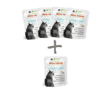 ALMO NATURE HFC HYDRATAČNÍ KAPSIČKA - SARDINKOVÝ VÝVAR S FILETY 50G 4+1 ZDARMA