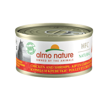 ALMO NATURE HFC NATURAL - KURA A KREVETY 70G VÝHODNÉ BALENIE 24KS