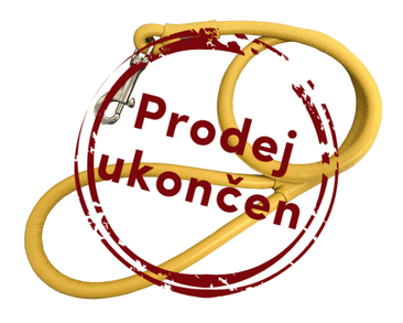 OKRÚHLE KOŽENÉ VODÍTKO EXCLUSIVE - ŽLTÁ