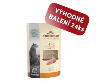 ALMO NATURE HFC KITTEN WET CAT - MAČIATKA  55G VÝHODNÉ BALENIE 24 KS