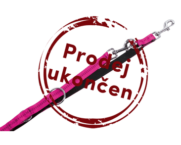 NOBBY SOFT GRIP VODÍTKO PREPÍNACÍ - RUŽOVÁ 200CM/25MM