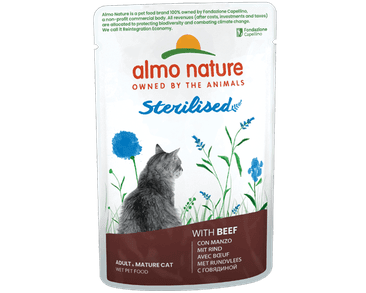 ALMO NATURE HOLISTIC STERILISED S HOVÄDZÍM 70G