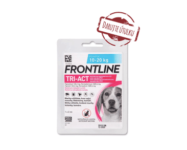 FRONTLINE TRI-ACT SPOT-ON DOG M (1X2ML) 10-20KG (ÚTULOK VOŘÍŠKOV)