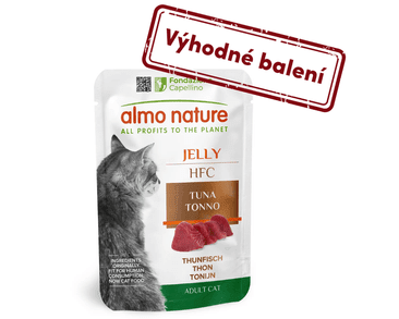 ALMO NATURE HFC JELLY - TUNIAK V ŽELÉ 55G VÝHODNÉ BALENIE 24KS