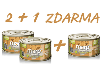 MARP HOLISTIC PLUS KONZERVA PRE MAČKY – KURACIE PRSIA VO VÝVARE 70G 2 + 1 KS ZADARMO