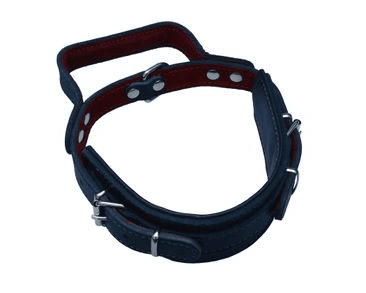 BAFPET KOŽENÝ OBOJOK, OBRANA S UCHOM - ČIERNA