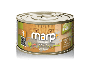 MARP HOLISTIC PLUS KONZERVA PRE MAČKY – KURACIE PATÉ S KREVETAMI 70G