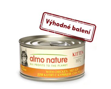 ALMO NATURE HFC - KURACIE PRE MAČIATKA 70G VÝHODNÉ BALENIE 24KS