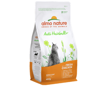 ALMO NATURE FUNCTIONAL DRY - ANTI-HAIRBALL KURA A RYŽA 400G