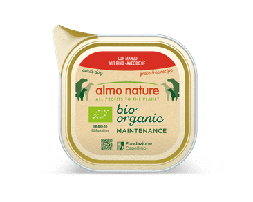 ALMO NATURE BIO ORGANIC - VANIČKA PRE PSOV S HOVÄDZÍM 100G