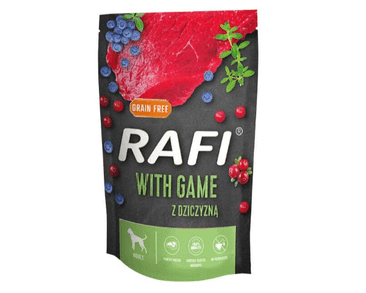 RAFI PATÉ ZVERINA - VRECKO PRE PSOV 500G