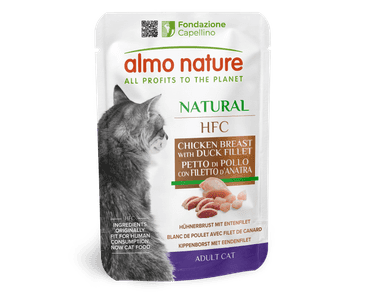 ALMO NATURE HFC NATURAL - KURACIE PRSIA A KAČACÍ FILET 55G