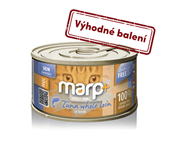 MARP HOLISTIC PLUS KONZERVA PRE MAČKY – TUNIAKOVÉ FILETY VO VÝVARE 24X70G
