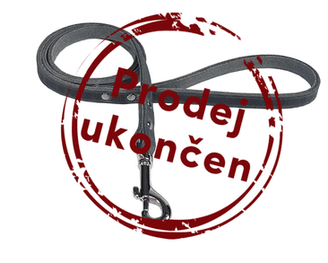 BAFPET VODÍTKO Z MASTENEJ KOŽE ZUBR - SIVÁ