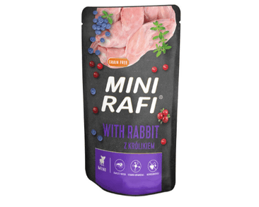 RAFI PATÉ KRÁLIK - VRECKO PRE PSOV 150G