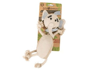 FARM COMPANY JUTOVÝ SLON S KONOPNÝM LANOM 36CM