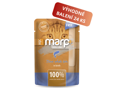 MARP HOLISTIC PLUS KAPSIČKA PRE MAČKY - TUNIAKOVÉ FILETY VO VÝVARE 24X55G