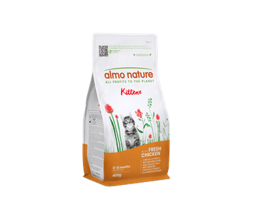 ALMO NATURE KITTEN - PRE MAČIATKA S ČERSTVÝM KURACÍM 400G