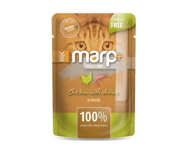 MARP HOLISTIC PLUS KAPSIČKA PRE MAČKY - KURA S KREVETAMI VO VÝVARE 55G