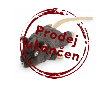 NOBBY PLYŠOVÁ MYŠ SIVÁ 19 CM