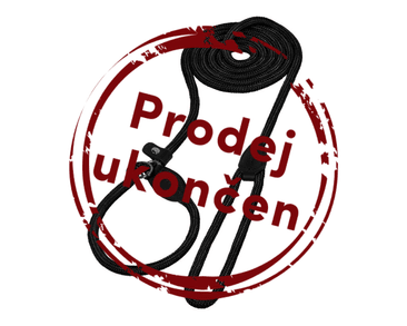 NOBBY FUN ROYAL VODÍTKO S OBOJKOM 170CM / 9MM ČIERNA ZĽAVA 10% VÝPREDAJ